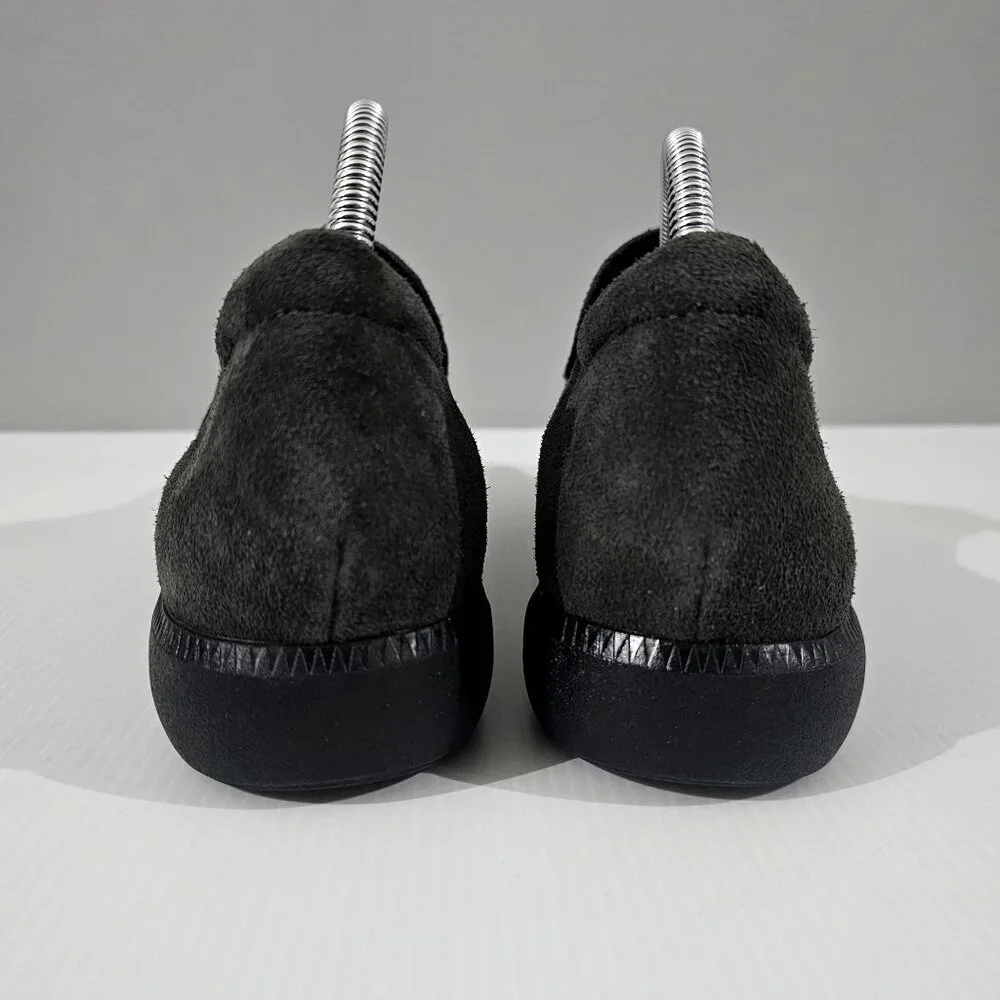 Munro Clay Slip On Sneaker Women 10.5 Gray Suede Wedge Casual Comfort Loafer NEW